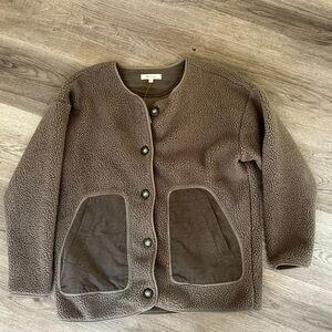 Madewell Green Fleece Jacket